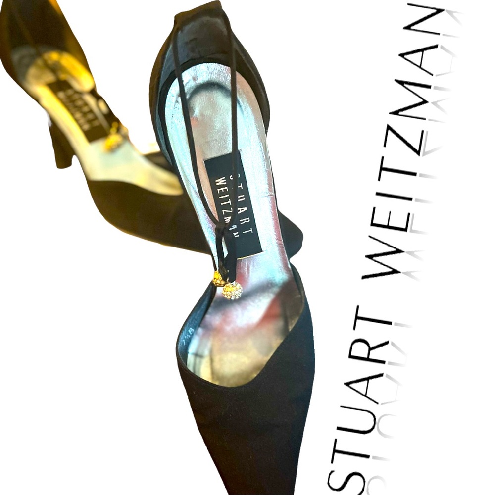 Stuart Weizman Black Heels Size 7.5